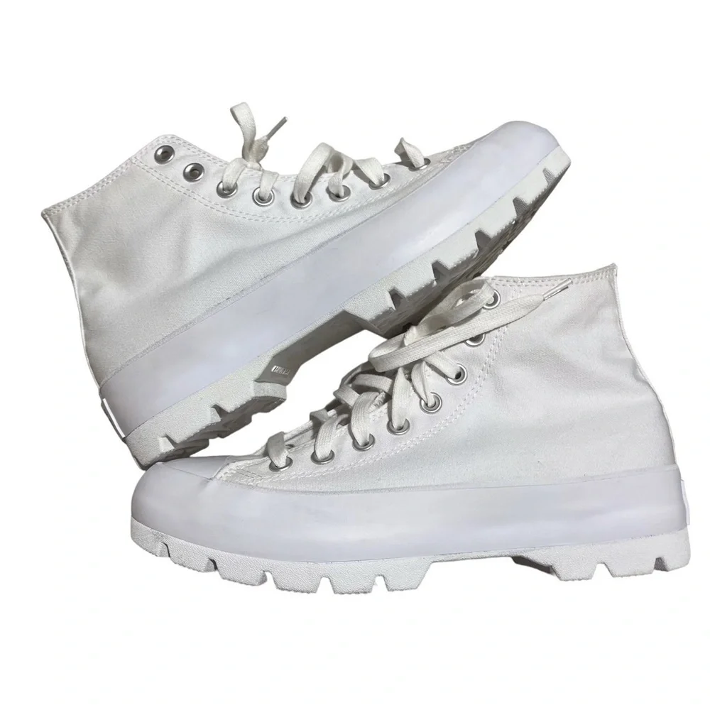 Converse Chuck Taylor All Star Lugged Sole High Top Sneaker White Size 9.5 - Picture 8 of 11